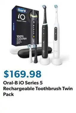 Sam's Club Oral-B iO Series 5 Rechargeable Toothbrush Twin Pack offer