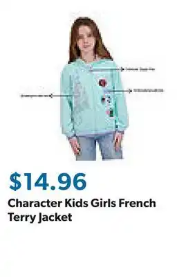 Sam's Club Character Kids Girls French Terry Jacket offer