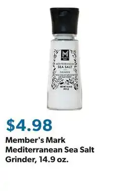 Sam's Club Member's Mark Mediterranean Sea Salt Grinder, 14.9 oz offer