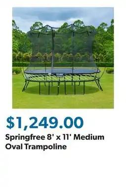 Sam's Club Springfree 8' x 11' Medium Oval Trampoline offer