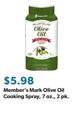 Sam's Club Member's Mark Olive Oil Cooking Spray, 7 oz., 2 pk offer
