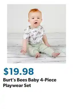 Sam's Club Burt's Bees Baby 4-Piece Playwear Set offer