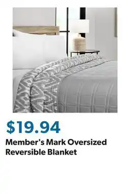 Sam's Club Member's Mark Oversized Reversible Blanket offer