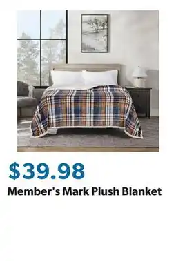 Sam's Club Member's Mark Plush Blanket offer