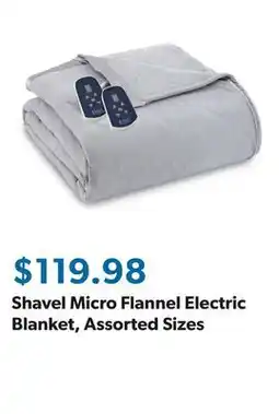 Sam's Club Shavel Micro Flannel Electric Blanket, Assorted Sizes offer