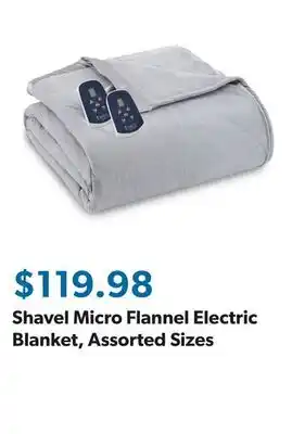 Sam's Club Shavel Micro Flannel Electric Blanket, Assorted Sizes offer