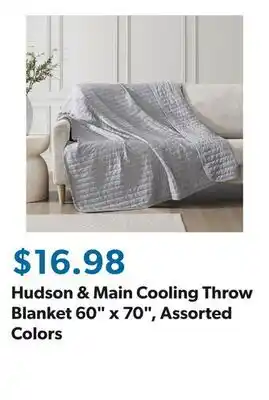 Sam's Club Hudson & Main Cooling Throw Blanket 60 x 70, Assorted Colors offer