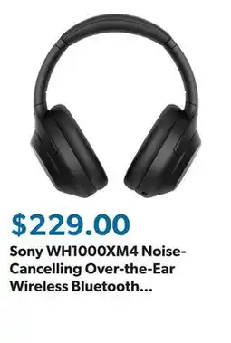 Sam's Club Sony WH1000XM4 Noise-Cancelling Over-the-Ear Wireless Bluetooth Headphones offer