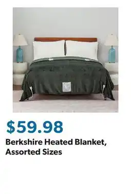 Sam's Club Berkshire Heated Blanket, Assorted Sizes offer