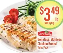 Chief Supermarket Boneless, skinless chicken breast offer