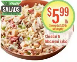 Chief Supermarket Cheddar & macaroni salad offer