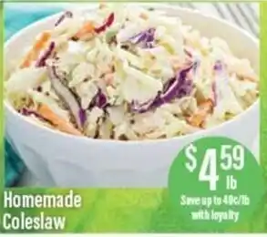 Chief Supermarket Homemade coleslaw offer