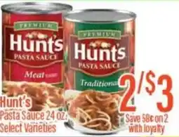 Chief Supermarket Hunt's Pasta Sauce offer