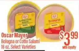 Chief Supermarket Oscar mayer bologna or cotto salami offer