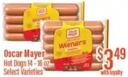 Chief Supermarket Oscar mayer hot dogs offer