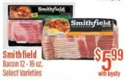 Chief Supermarket Smithfield Bacon offer