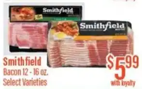 Chief Supermarket Smithfield Bacon offer