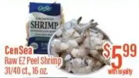 Chief Supermarket Censea raw EZ peel shrimp offer