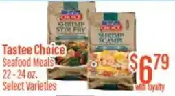 Chief Supermarket Tastee choice seafood meals offer