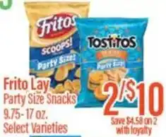 Chief Supermarket Frito lay party size snacks offer