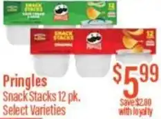 Chief Supermarket Pringles snack stacks offer
