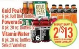 Chief Supermarket Gold peak powerade vitamin water offer