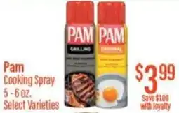 Chief Supermarket Pam cooking spray offer