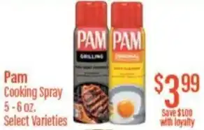 Chief Supermarket Pam cooking spray offer