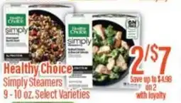 Chief Supermarket Healthy choice simply steamers offer