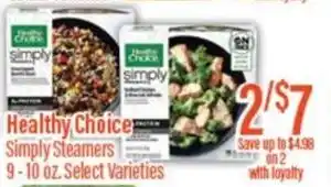 Chief Supermarket Healthy choice simply steamers offer
