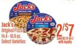 Chief Supermarket Jack's original pizza offer