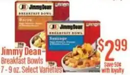 Chief Supermarket Jimmy dean breakfast bowls offer