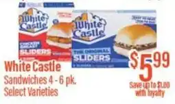 Chief Supermarket White castle sandwiches offer