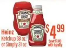 Chief Supermarket Heinz ketchup or simply offer