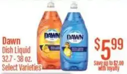 Chief Supermarket Dawn dish liquid offer