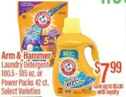 Chief Supermarket Arm & hammer laundry detergent offer