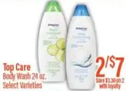 Chief Supermarket Top care body wash offer