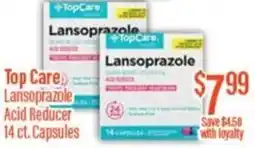 Chief Supermarket Top care lansoprazole acid reducer offer