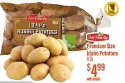 Chief Supermarket Our family premium size idaho potatoes offer