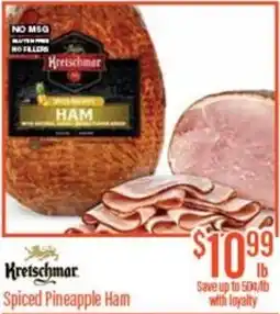 Chief Supermarket Kretschmar spiced pineapple ham offer