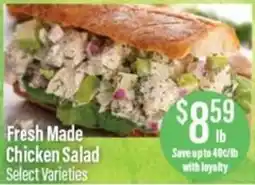Chief Supermarket Fresh made chicken salad offer