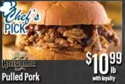 Chief Supermarket Kretschmar pulled pork offer