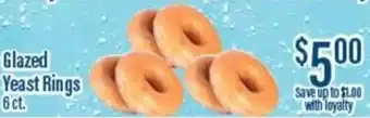 Chief Supermarket Glazed yeast rings offer