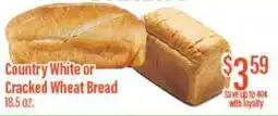 Chief Supermarket Country white or cracked wheat bread offer