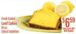 Chief Supermarket Fresh baked loaf cakes offer
