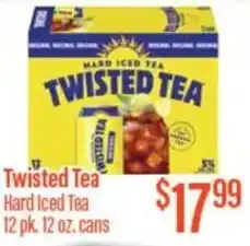 Chief Supermarket Twisted tea hard iced tea offer