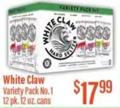 Chief Supermarket White Claw Variety Pack No.1 offer