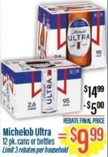 Chief Supermarket Michelob ultra offer