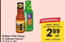 ACME Buffalo Wild Wings or Subway Sauces offer