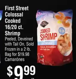 Smart & Final First Street Colossal Cooked 16/20 ct. Shrimp offer